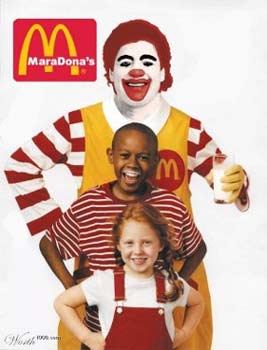 a cokehead clown and kids with milk staches?  this is juss plain wrong